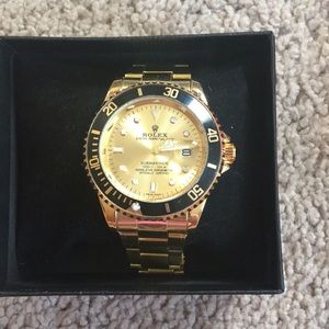Gold Rolex watch
